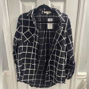Black and white blouse